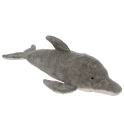 Senger Naturwelt Varmepude - Stor - 66 Cm - Delfin - Grå/Hvid