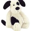 Jellycat Bamse - Medium - 31x12 Cm - Bashful Black & Cream Puppy 2 Jellycat Bamse - Medium - 31x12 Cm - Bashful Black & Cream Puppy -doll accessories shop CW595