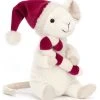 Jellycat Bamse - 18 Cm - Merry Mouse With Candy Cane -doll accessories shop DR208