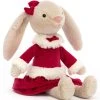 Jellycat Bamse - 27 Cm - Festive Lottie Bunny -doll accessories shop DR211