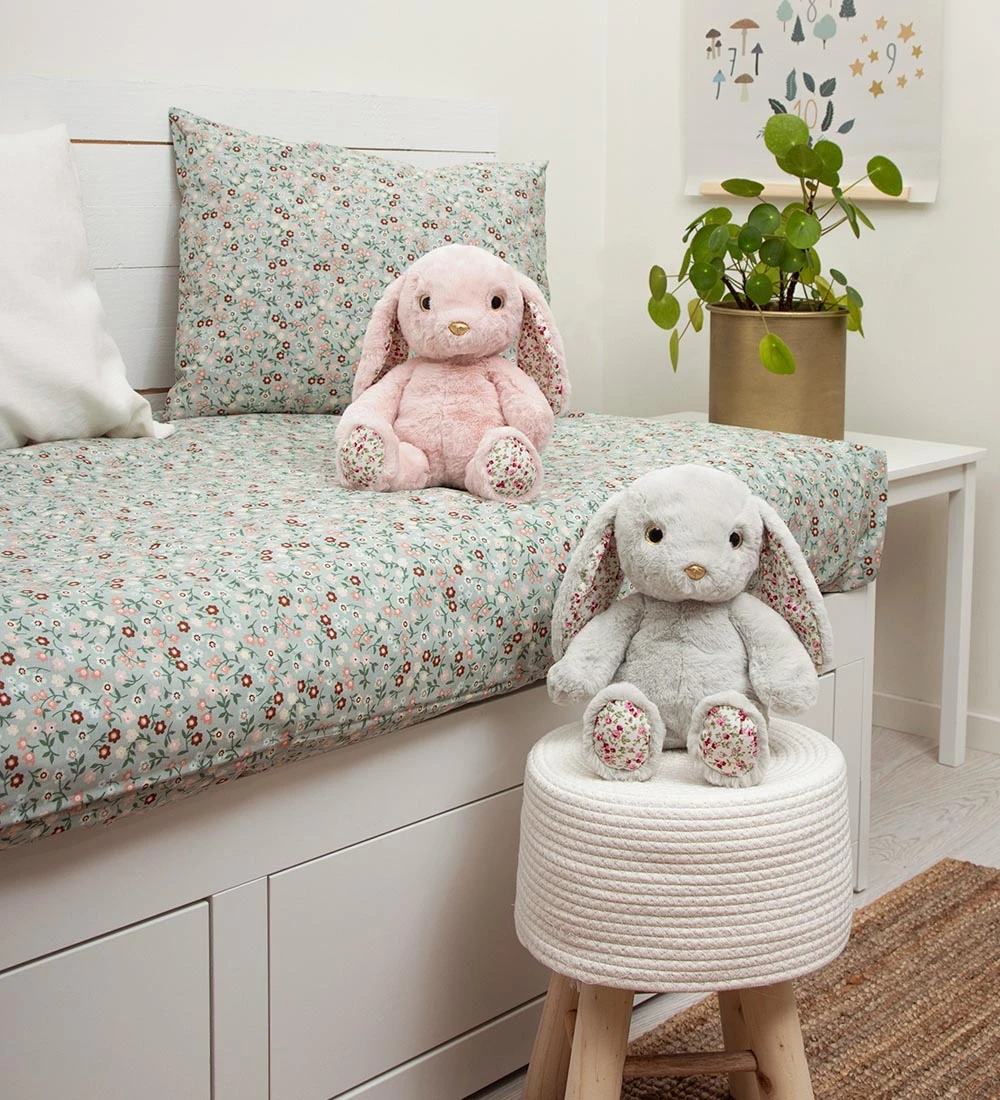 Teddykompaniet Bamse - Bunnies - Flora I Støvet Rosa 4 Teddykompaniet Bamse - Bunnies - Flora I Støvet Rosa - Billede 2