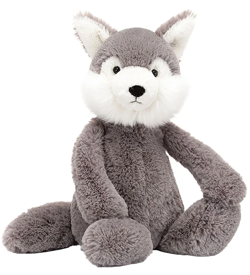 Jellycat Bamse - 30 Cm - Bashful Wolf 3 Jellycat Bamse - 30 Cm - Bashful Wolf