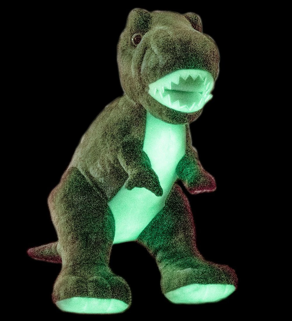 Teddykompaniet Bamse - Teddy Glow - Selvlysende Dinosaur - Grøn 5 Teddykompaniet Bamse - Teddy Glow - Selvlysende Dinosaur - Grøn - Billede 3