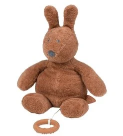 Nattou Bamse M. Musik - Musical Rabbit Bonnie - 30 Cm - Brun