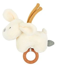 Nattou Bamse M. Musik - Mini Musical Dog Vanilla - 20 Cm - Beige