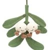 Jellycat Bamse - 22x22 Cm - Amuseable Mistletoe 2 Jellycat Bamse - 22x22 Cm - Amuseable Mistletoe -doll accessories shop EC992