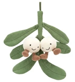 Jellycat Bamse - 22x22 Cm - Amuseable Mistletoe