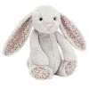 Jellycat Bamse - 30 Cm - Blossom Silver Bunny 2 Jellycat Bamse - 30 Cm - Blossom Silver Bunny -doll accessories shop EJ336