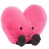 Jellycat Bamse - 20x17 Cm - Amuseable Pink Heart -doll accessories shop EQ274