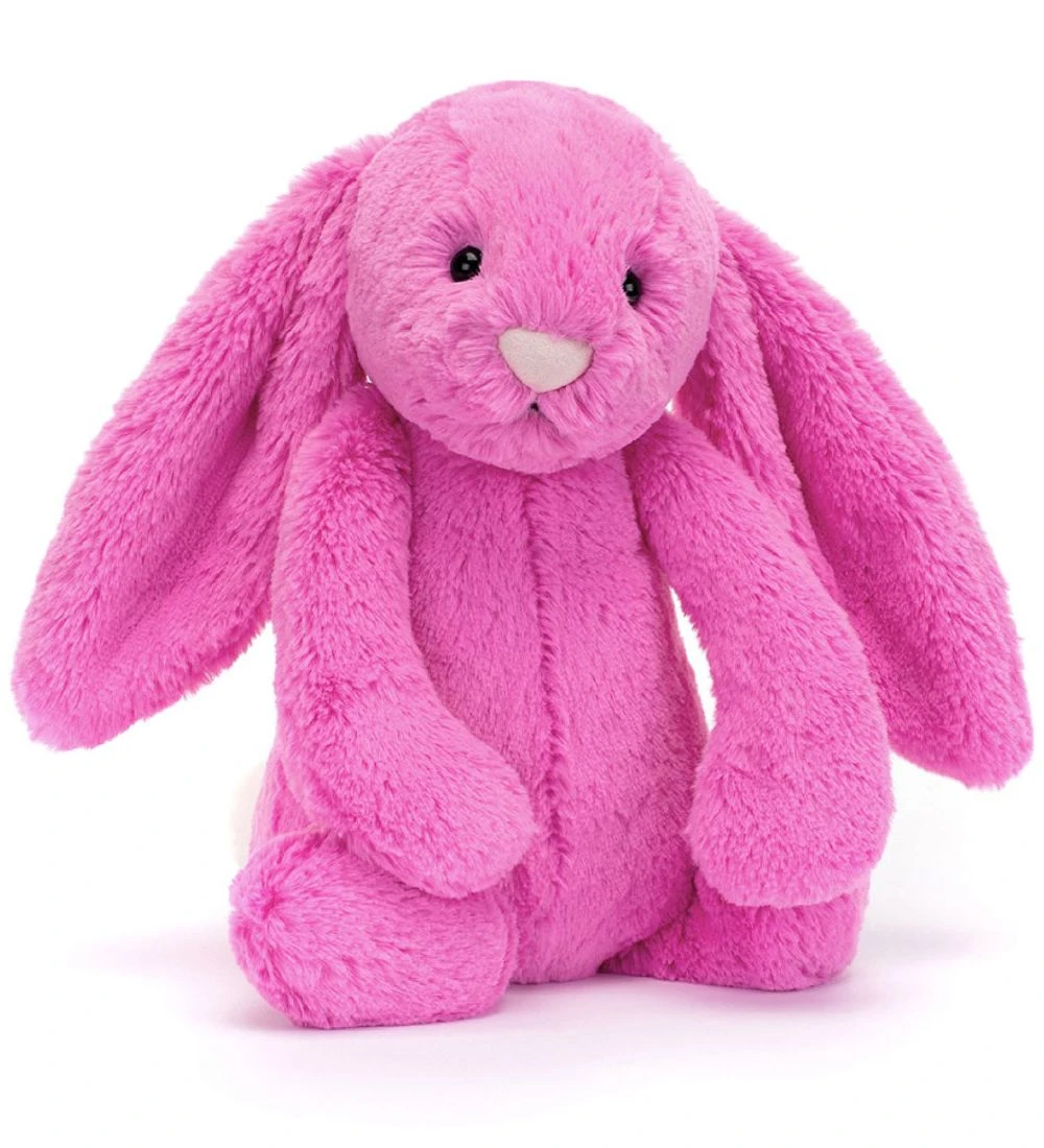 Jellycat Bamse - 20 Cm - Bashful Hot Pink Bunny 3 Jellycat Bamse - 20 Cm - Bashful Hot Pink Bunny