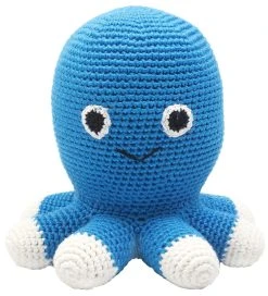 NatureZoo Bamse - Blæksprutte - 17 Cm - Mørkeblå