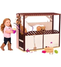 Our Generation Dukketilbehør - Stald Med Opbevaring -doll accessories shop TH388 2