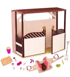 Our Generation Dukketilbehør - Stald Med Opbevaring