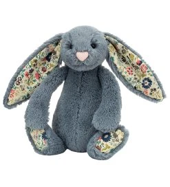 Jellycat Bamse - Small - 18x9 Cm - Blossom Dusky Blue Bunny