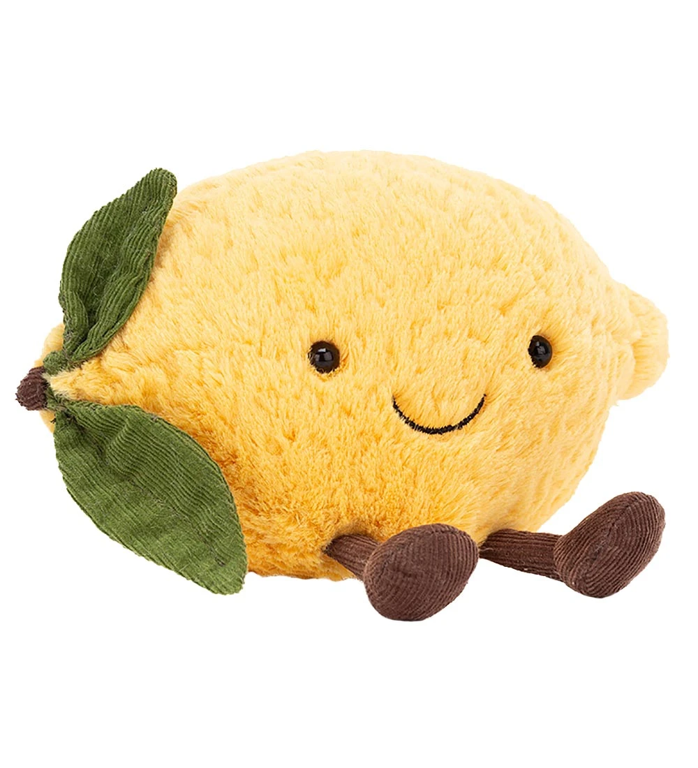 Jellycat Bamse - Large - 22x27 Cm - Amuseable Lemon 3 Jellycat Bamse - Large - 22x27 Cm - Amuseable Lemon
