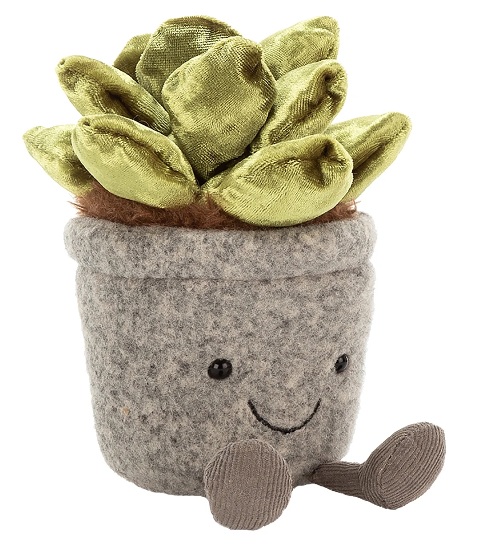 Jellycat Bamse - 16x6 Cm - Silly Succulent Jade 3 Jellycat Bamse - 16x6 Cm - Silly Succulent Jade