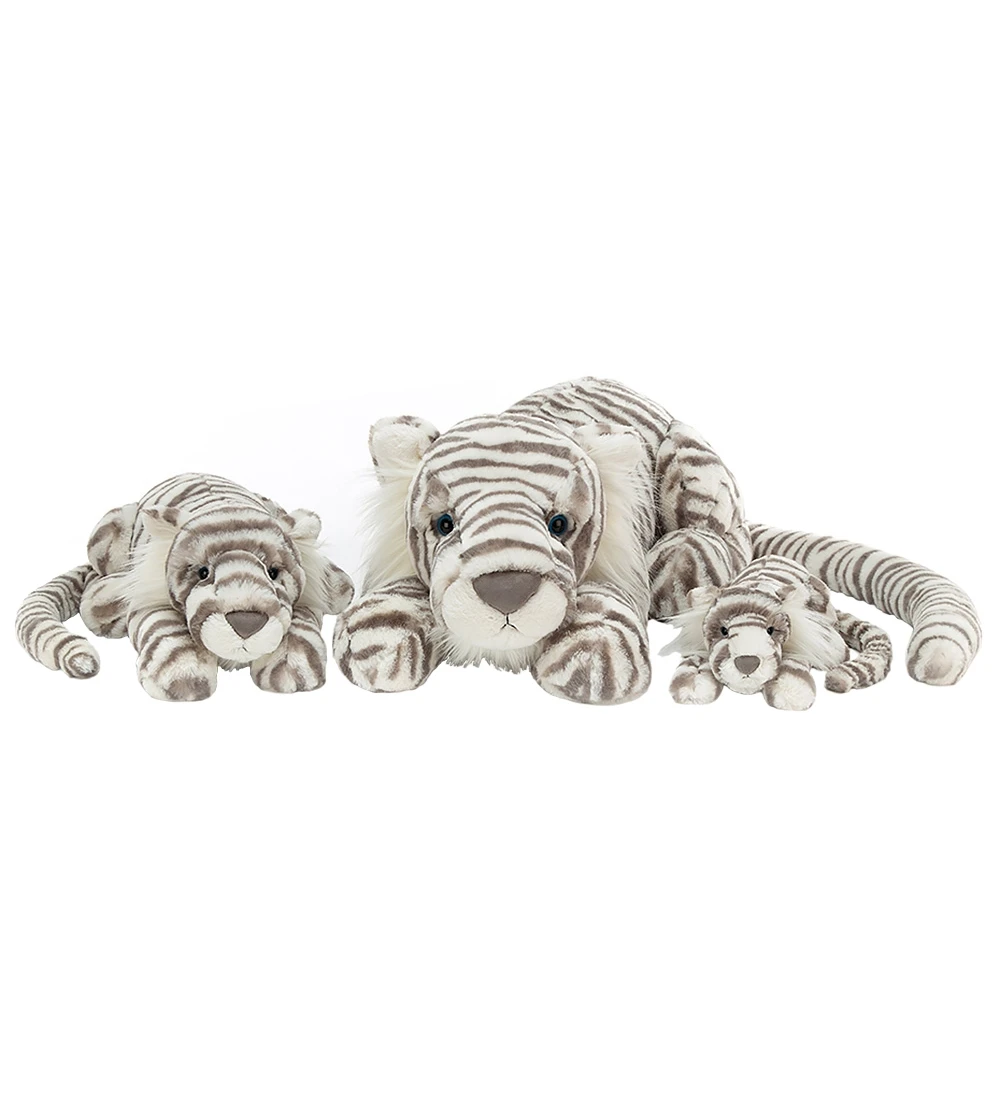 Jellycat Bamse - Large - 12x46 Cm - Sacha Snow Tiger 4 Jellycat Bamse - Large - 12x46 Cm - Sacha Snow Tiger - Billede 2