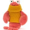 Jellycat Bamse - 21x12 Cm - Cozy Crew Lobster -doll accessories shop UE635