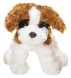 Teddykompaniet Bamse - Teddy Dogs - 25 Cm - Hvid/Brun