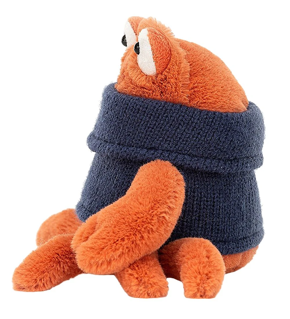 Jellycat Bamse - 13x17 Cm - Cozy Crew Crab 4 Jellycat Bamse - 13x17 Cm - Cozy Crew Crab - Billede 2