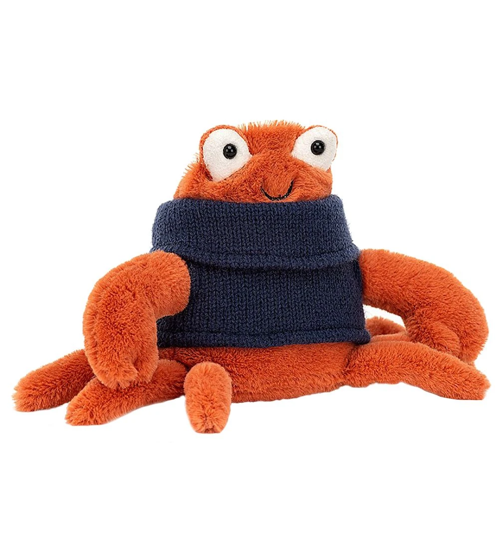 Jellycat Bamse - 13x17 Cm - Cozy Crew Crab 3 Jellycat Bamse - 13x17 Cm - Cozy Crew Crab