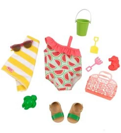 Our Generation Dukketøj - Badedragt M. Tilbehør