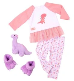 Our Generation Dukketøj - Deluxe Nattøj Med Dino