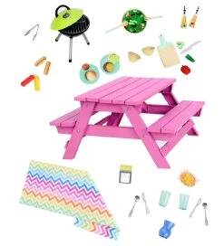 Our Generation Dukketilbehør - Picnicbord -doll accessories shop YS686 2