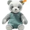 Steiff Bamse - Paco Panda - 28 Cm - Grey/White/Petrol -doll accessories shop YS771