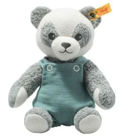 Steiff Bamse - Paco Panda - 28 Cm - Grey/White/Petrol